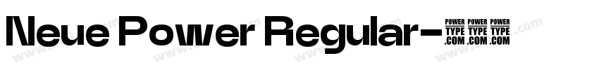 Neue Power Regular字体转换